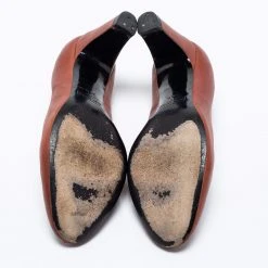 Marc Jacobs Brown Leather Round Toe Pumps Size 36.5 For Women -Cheap Marc Jacobs Store luxury women marc jacobs used shoes p661390 010