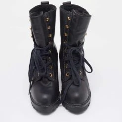 Marc Jacobs Black Leather Fur Lined Ankle Length Boots Size 41 For Women -Cheap Marc Jacobs Store luxury women marc jacobs used shoes p668859 003