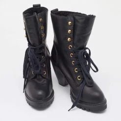 Marc Jacobs Black Leather Fur Lined Ankle Length Boots Size 41 For Women -Cheap Marc Jacobs Store luxury women marc jacobs used shoes p668859 004