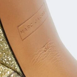 Marc Jacobs Metallic Gold Patent Leather Lust Platform Block Heel Ankle Strap Sandals Size 37 For Women -Cheap Marc Jacobs Store luxury women marc jacobs used shoes p673481 1657612053 007