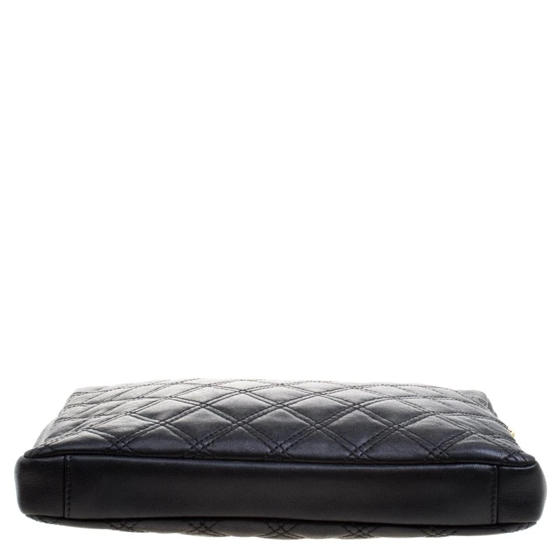 Marc Jacobs Black Quilted Leather Clutch For Women 6 Marc Jacobs Black Quilted Leather Clutch For Women - Image 6