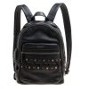 Marc Jacobs Black Leather Grommet Biker Backpack For Women